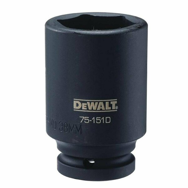 Totalturf Socket 0.75 in. Drive 38mm Impact Deep TO3673497